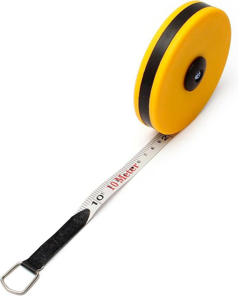 10M Double‑Side Metric Fiberglass Measuring Tape Reel