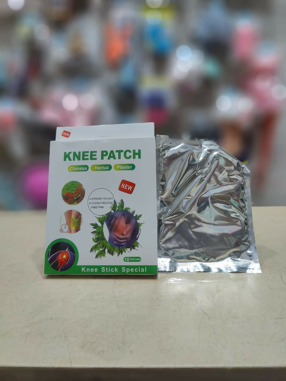 Herbal Knee Pain Relief Patch Heat Therapy For Joint And Muscle Comfort With Natural Ingredients (Pack of 10Pcs)