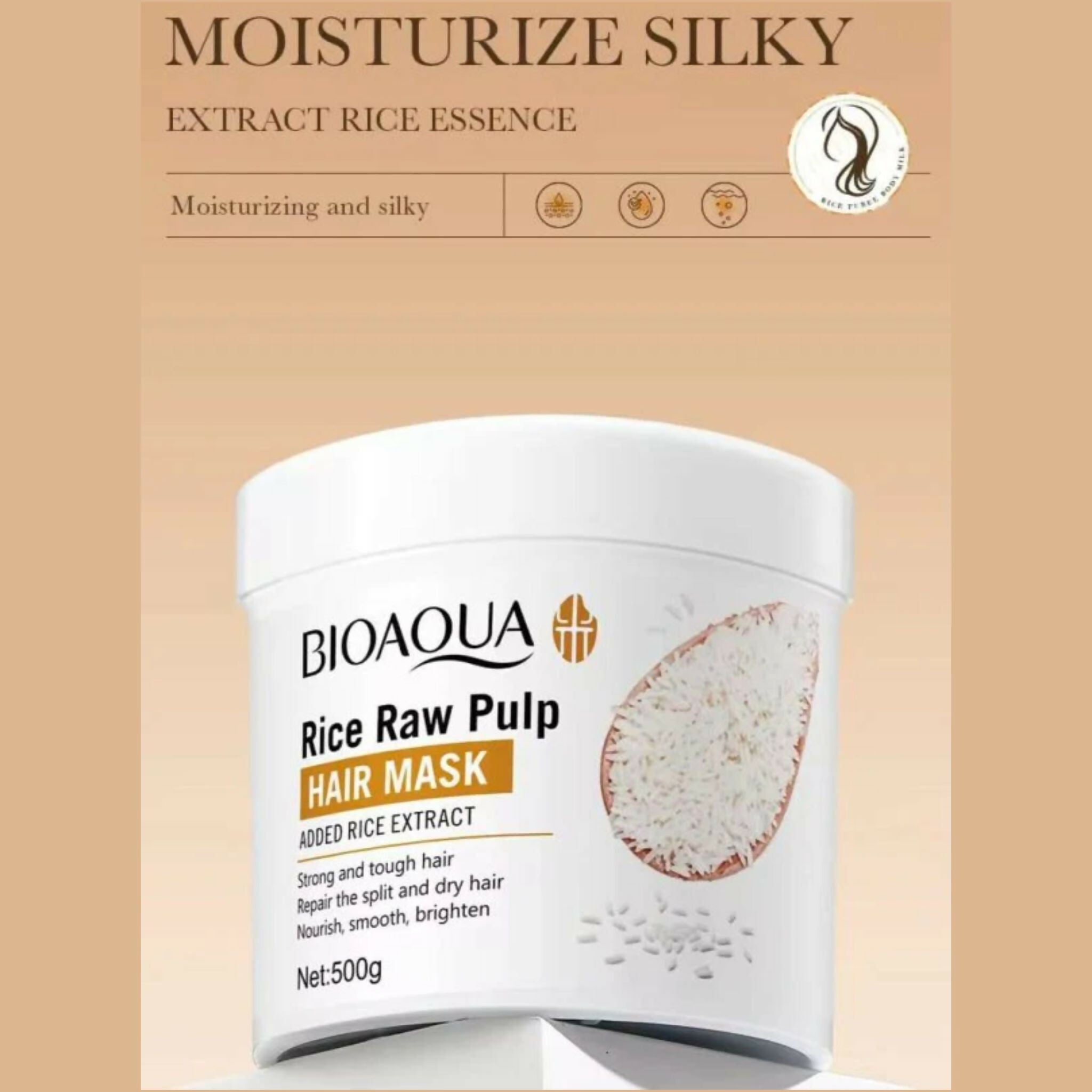 Bioaqua Rice Raw Pulp Hair Mask