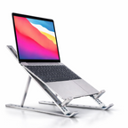 Premium Aluminum Adjustable Foldable Laptop Stand – Ergonomic Portable Laptop Holder for Up to 18-Inch Laptops