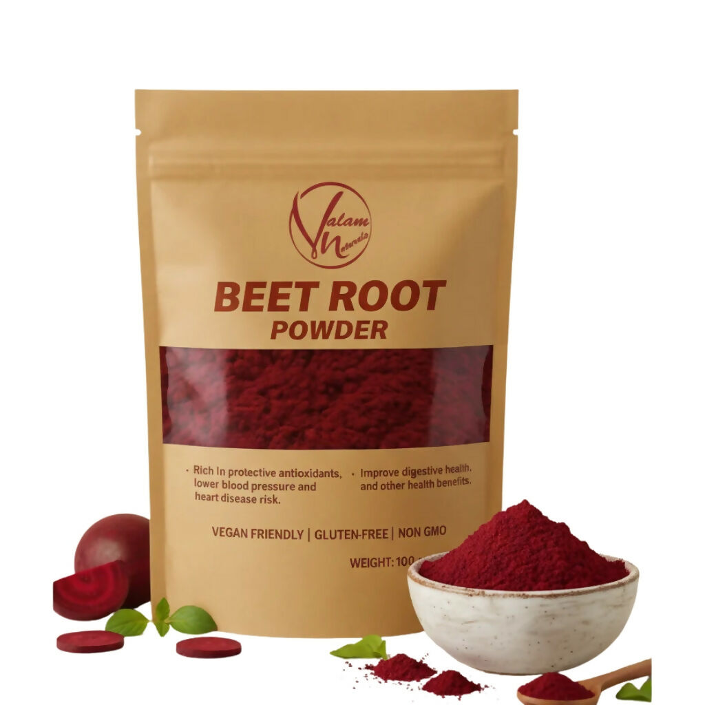 Natural Beetroot Powder, 100% Organic Superfood, for Skin Glow