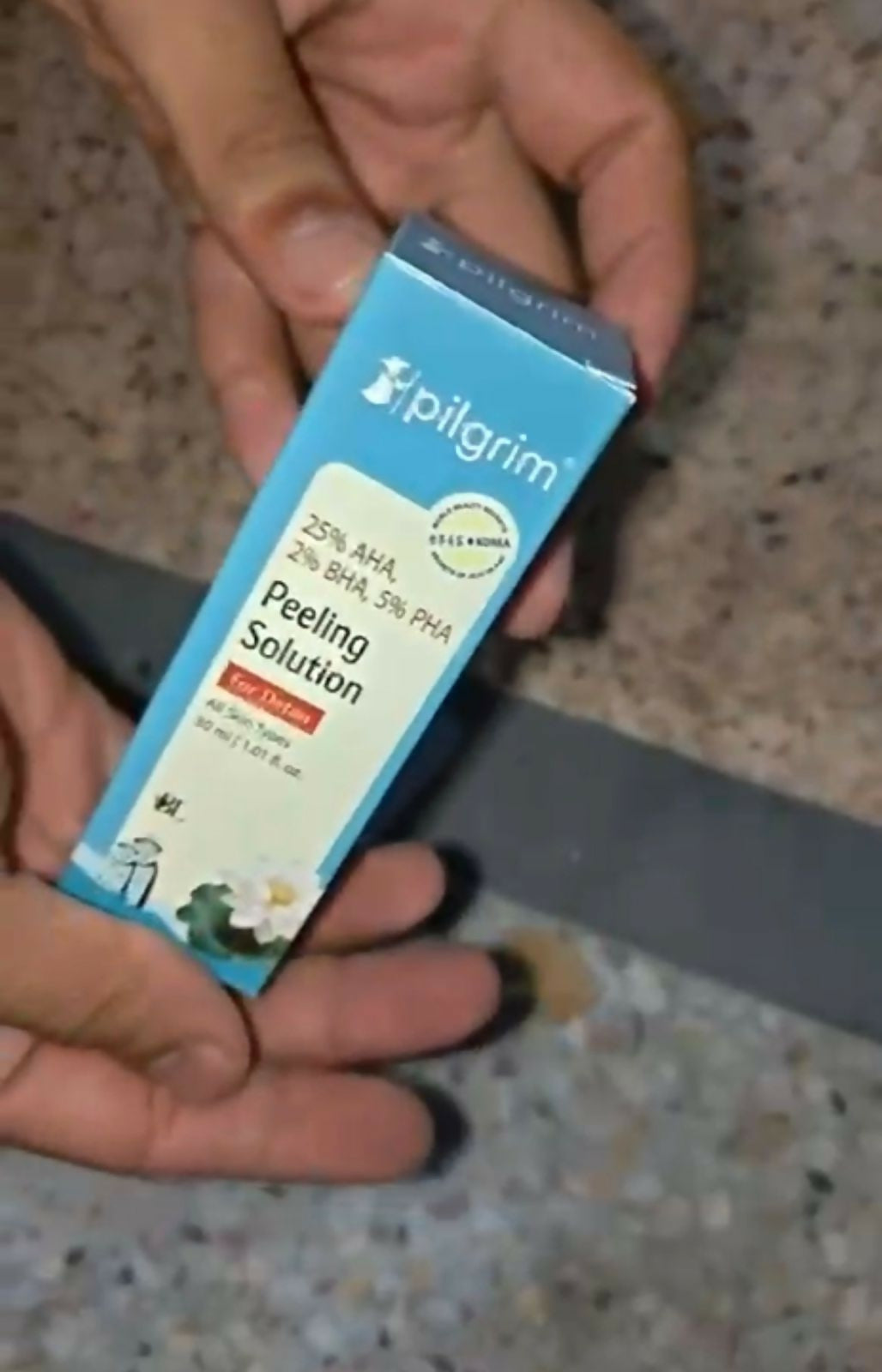 Pilgrim 25% AHA, 2% BHA, 5% PHA Peeling Solution For Detan Exfoliating Serum – 60ml