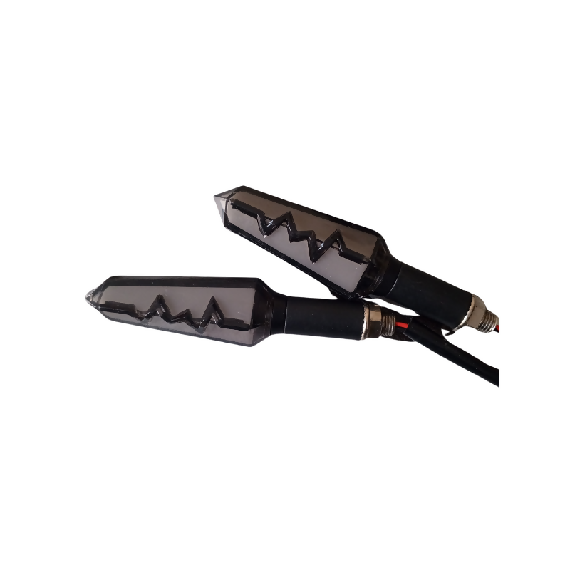 Bike Indicator HeartBeat Running Style With LAVA DRL Yellow-White/Yellow-Red/Yellow-Blue