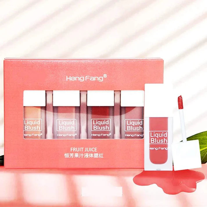Heng Fang Liquid Blush Lip and Cheek Tint - Set Pack of 4