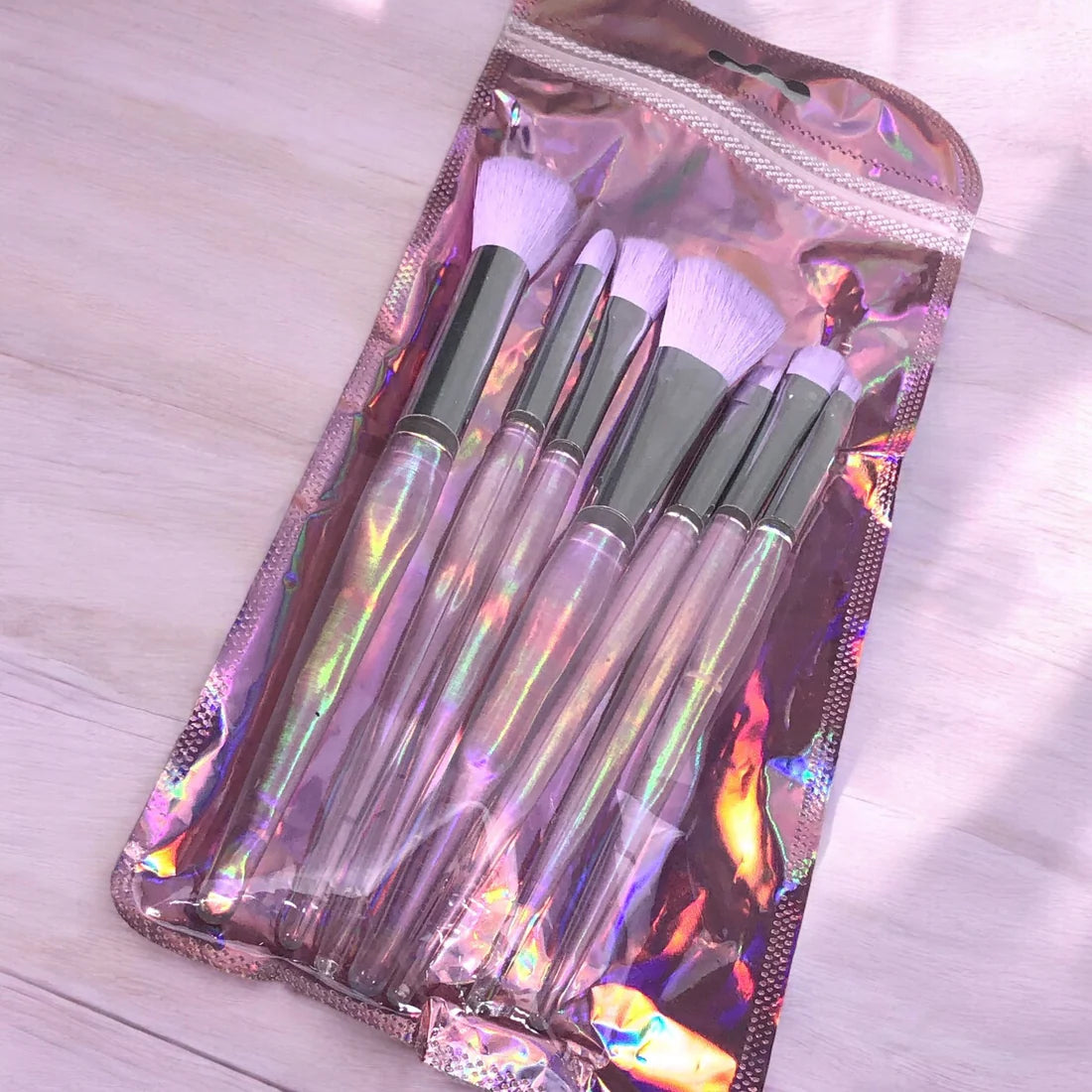 Purple 7-Piece Makeup Brush Set