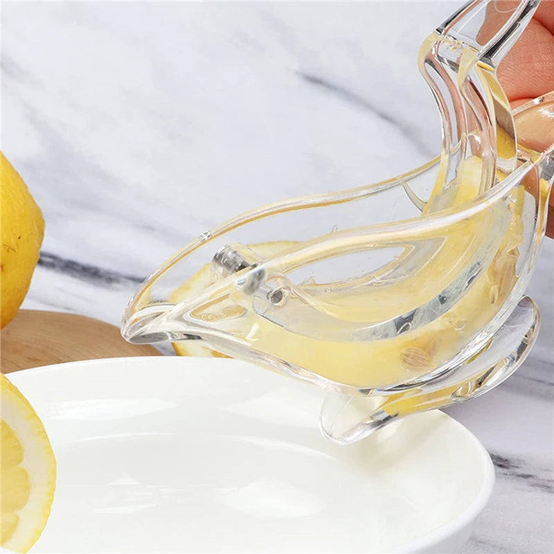Juicer, Manual Lemon Clip Portable Clear Fruit, Bird Lemon Slice Squeezer Home Kitchen