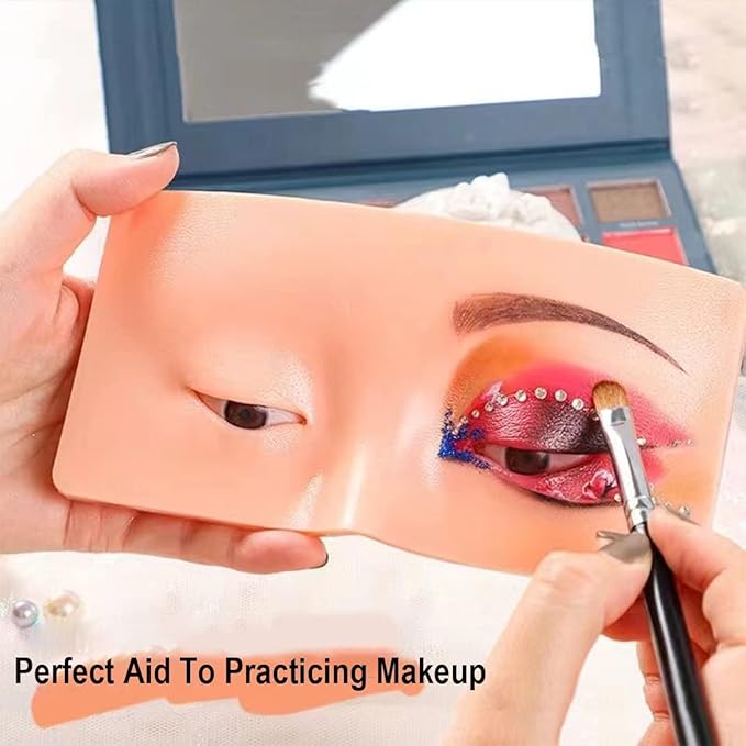 Silicone Mannequin Head Makeup Practice Face Reusable Training Model