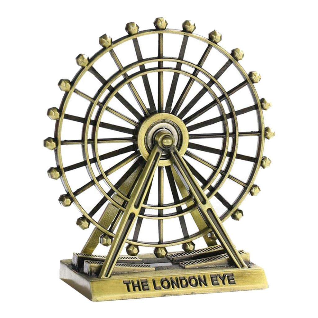 London Eye Ferris Wheel Metal Ornament Decorative Desk Sculpture