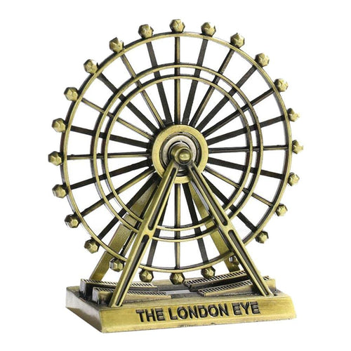 London Eye Ferris Wheel Metal Ornament Decorative Desk Sculpture