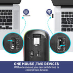 Mouse, HP W10 Wireless RGB Bluetooth, Wireless, Rechargeable & Slim