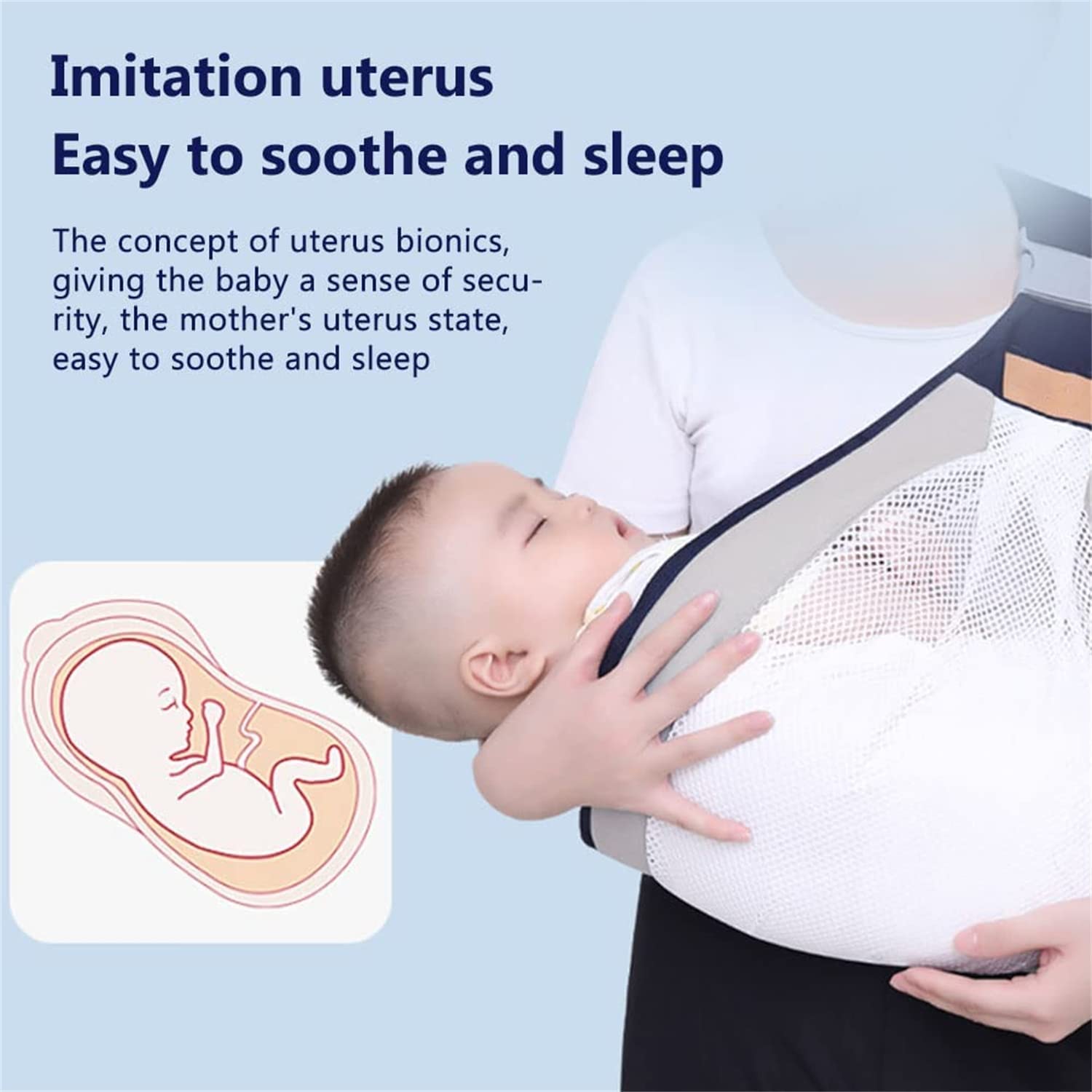 Infant Holder, Adjustable Baby Carrier Comfortable for Newborn to 3 Years