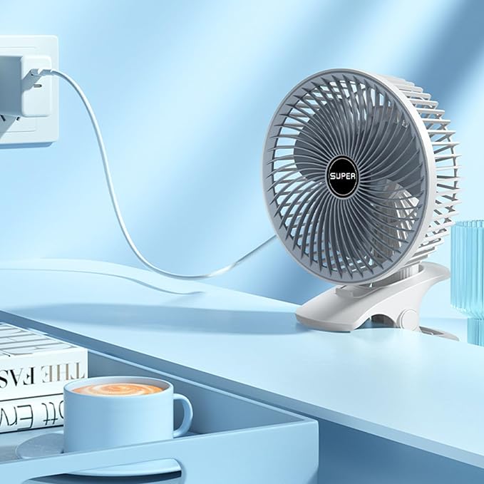 Fan, Multi Use Clip for Desk Stroller Car and Outdoor Cooling