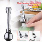 Turbo Flex 360 Flexible Faucet Sprayer, Dual Water Flow Modes