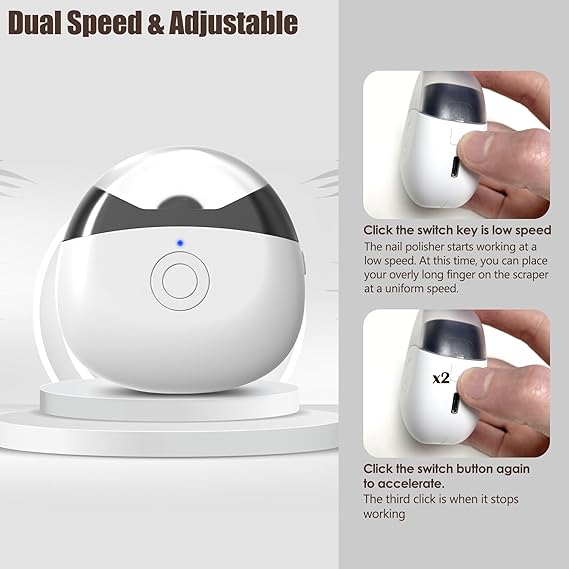Electric Nail Clipper USB Rechargeable Automatic Nail Trimmer