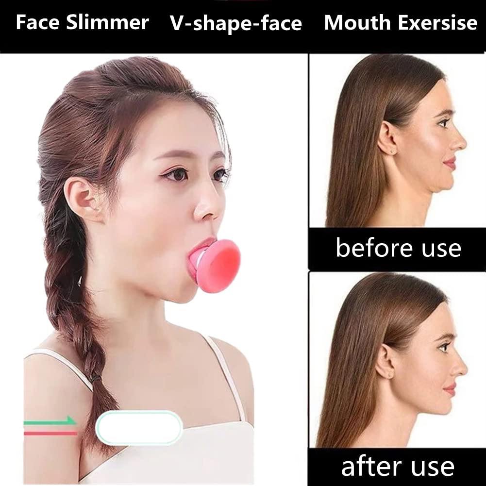 Jawline Exerciser, Face Slimming Exerciser Silicone Facial Muscle Trainer