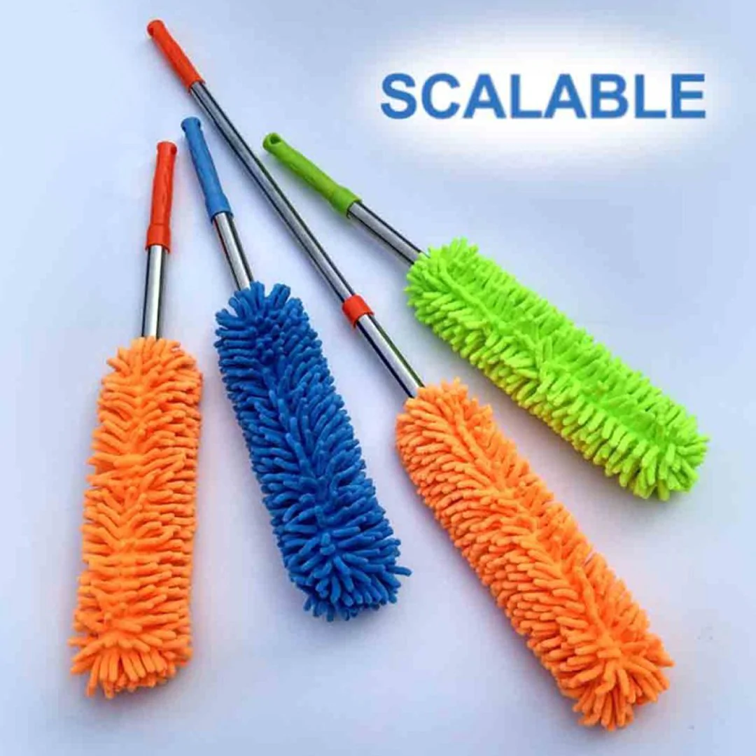 Extendable Microfiber Duster Bendable Cleaning Brush