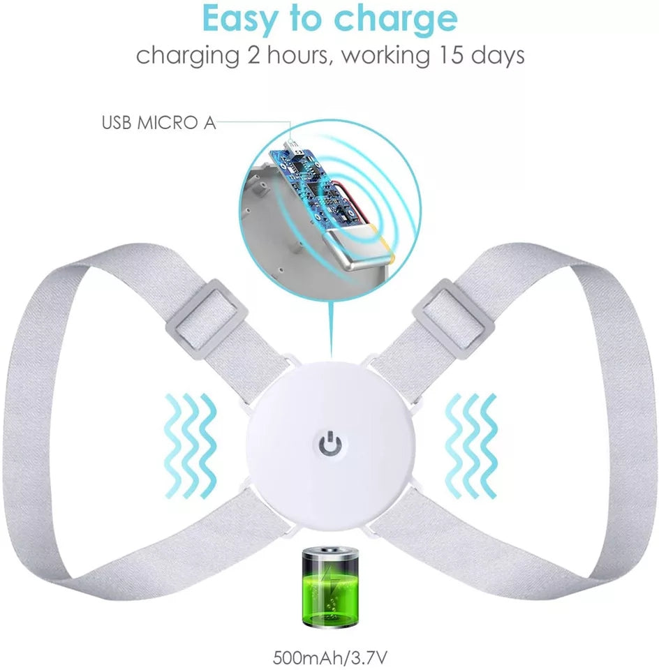 Smart Posture Corrector Vibration Reminder USB Rechargeable Device