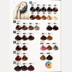Hair Color Shade Card, Printed Booklet, for Unisex