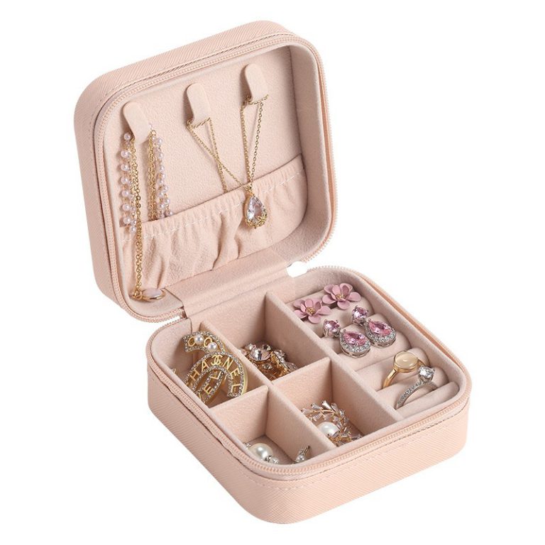 Portable Small Jewelry and Hair Accessories Storage Case