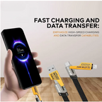 4 In 1 Data Cable With USB-C And Lightning Connectors Braided Design