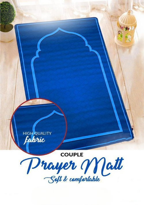 Couple Prayer Mat Prayer Rug, Soft Cushioned Double Mat