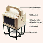 Solar Powered Hanging Camping Light, Dual Charging LED Lantern
