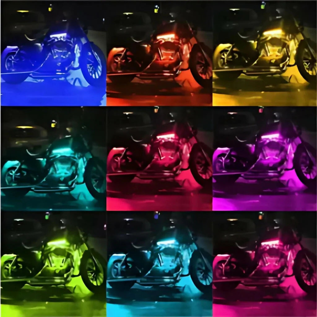 Car & Bike Multifunctional RGB Strip Lights, Waterproof & Durable