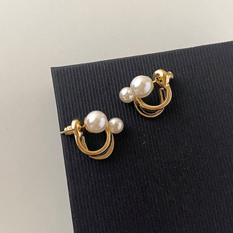 ZVT-167 Korean Pearl Circle Earrings – Elegant Women’s Fashion Jewellery