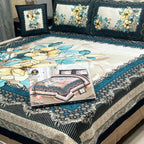 3 D PANAL BEDSHEET CRYSTAL COTTON