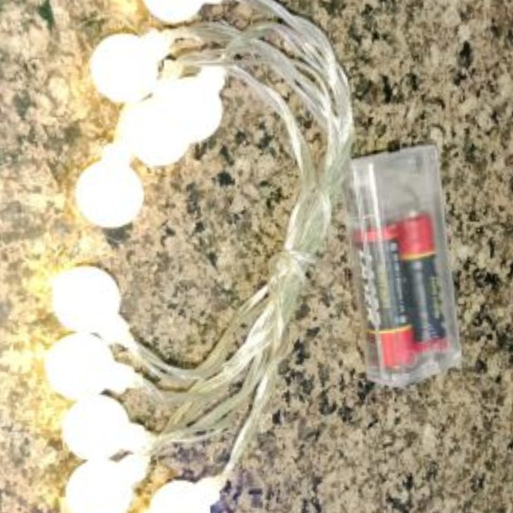 LED Ball String Lights, 10LEDs, 1.5m, Energy-Saving for Parties & Festivals