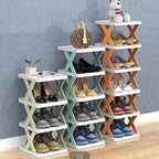 Shoe Rack Organizer, 5-Layer, Durable & Stackable Storage Solution