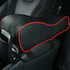 Memory Foam Car Armrest Cushion, Premium Leather, Storage & Cup Holder