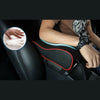 Memory Foam Car Armrest Cushion, Premium Leather, Storage & Cup Holder