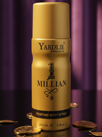 Yardlie Professional 1 MILLIAN Perfume Body Spray (150ml): High-Impact, Long-Lasting Fragrance for Men