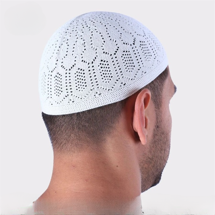 Cotton Knitted Namaz Cap Pack Of 3 for Men