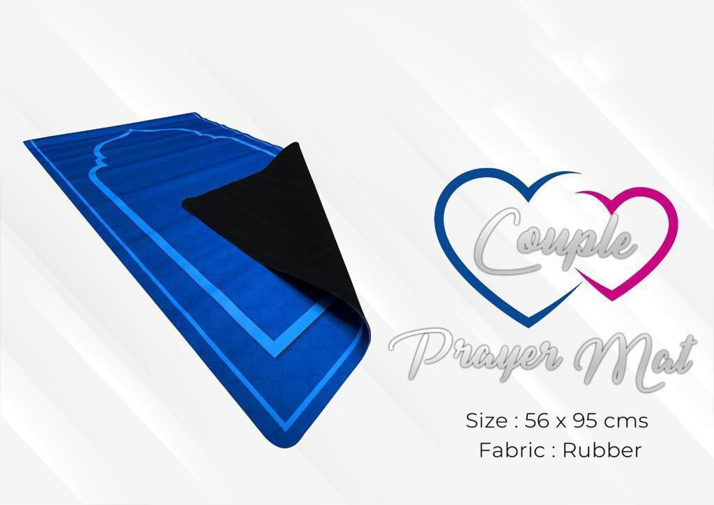 Couple Prayer Mat Prayer Rug, Soft Cushioned Double Mat