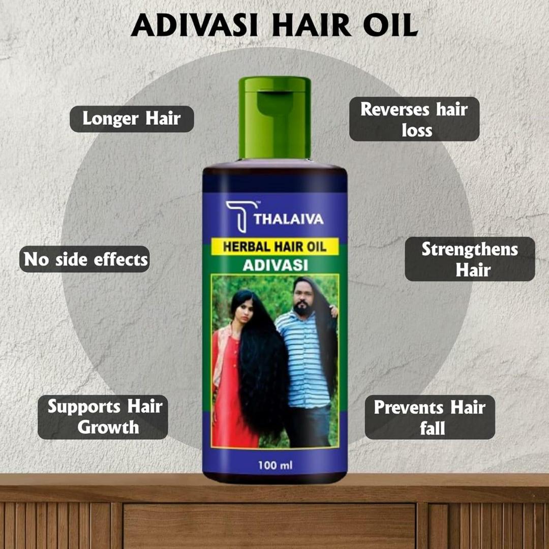 Adivasi Herbal Hair Oil And Shampoo Combo Pack Of 2