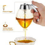 200ml Honey Dispenser – No-Drip Syrup & Sauce Pourer