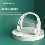Portable Bladeless Neck Fan Rechargeable 3 Speed Halter Fan