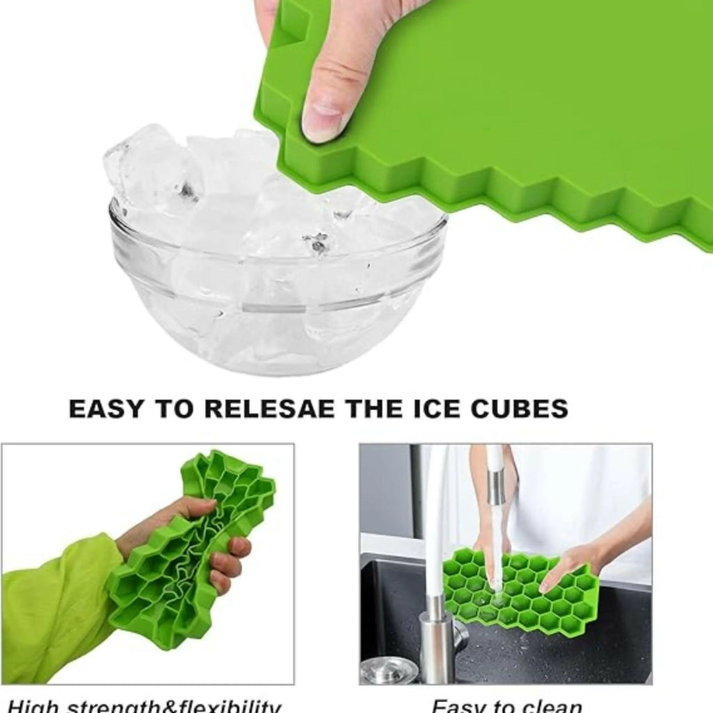 Honeycomb Ice Cube Tray, 37-Lattice, Easy-Release, for DIY & Parties