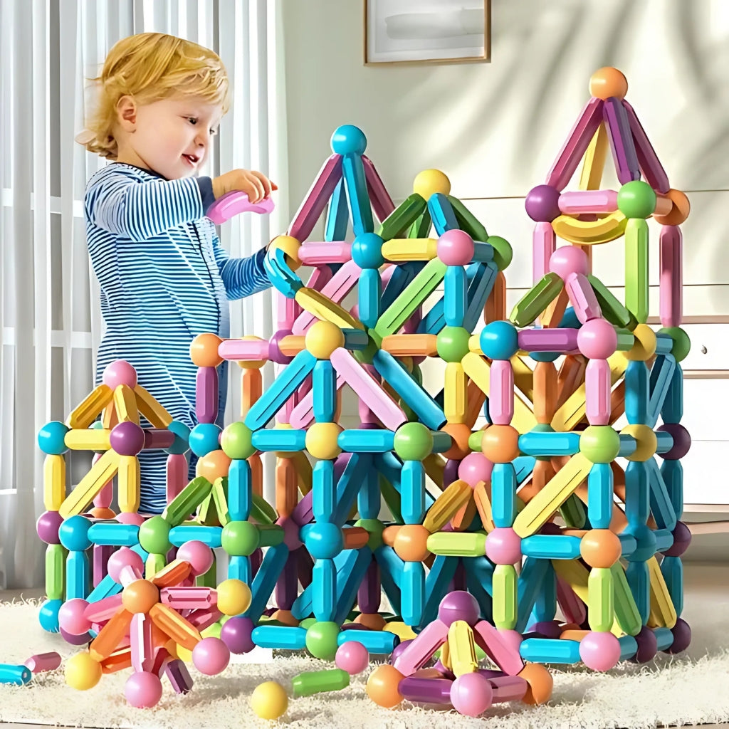 Magnetic Sticks 25 Pcs, Educational Building Blocks, for Kids' Early Learning