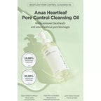 Anua Heartleaf Cleansing Oil Korean Deep Pore Cleanser Oil