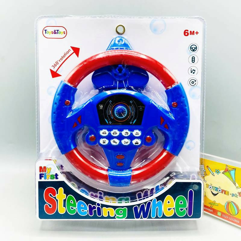 Simulation Driving Car Steering Wheel Learning Toy For Kids (random color)