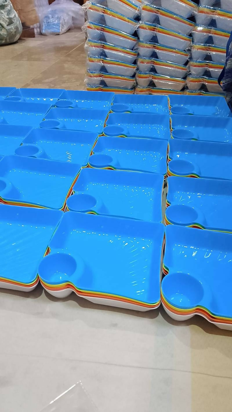 4 Pcs Snack Plate Set