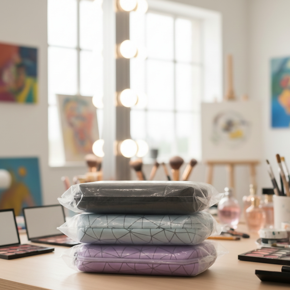 Cosmetic Bag Durable Quality Stylish Design Compact Build Perfect Choice For Daily Makeup Travel And Storage Needs (Random Color)