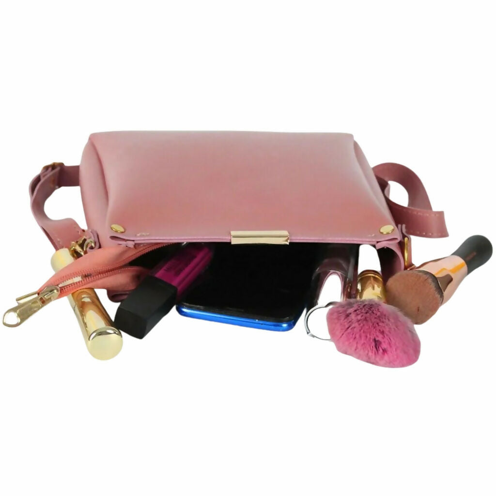 Handbag, Off-White , Plain Rexine Minimalist Style, for Girls