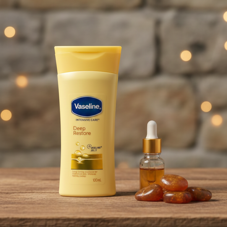 Original Vaseline Deep Restore Jelly Lotion for long-lasting hydration and deeply nourished skin - 100ML