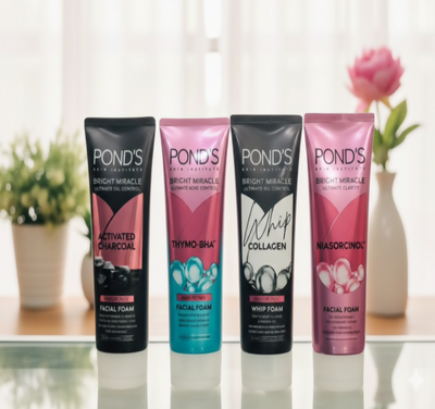 POND’S Bright Miracle Whip Collagen Whip Foam – Gentle Oil Control Face Wash