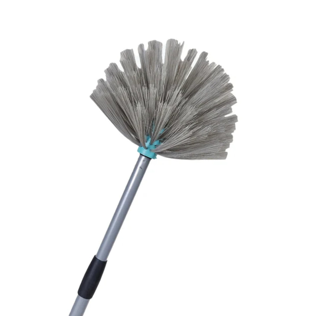 Flower Cobweb Duster with Extendable Reach Rod for Ceiling & Corners