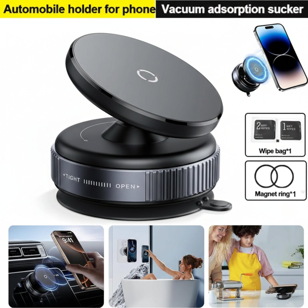 K009 Vacuum Magnetic Car Phone Holder 360° Rotation